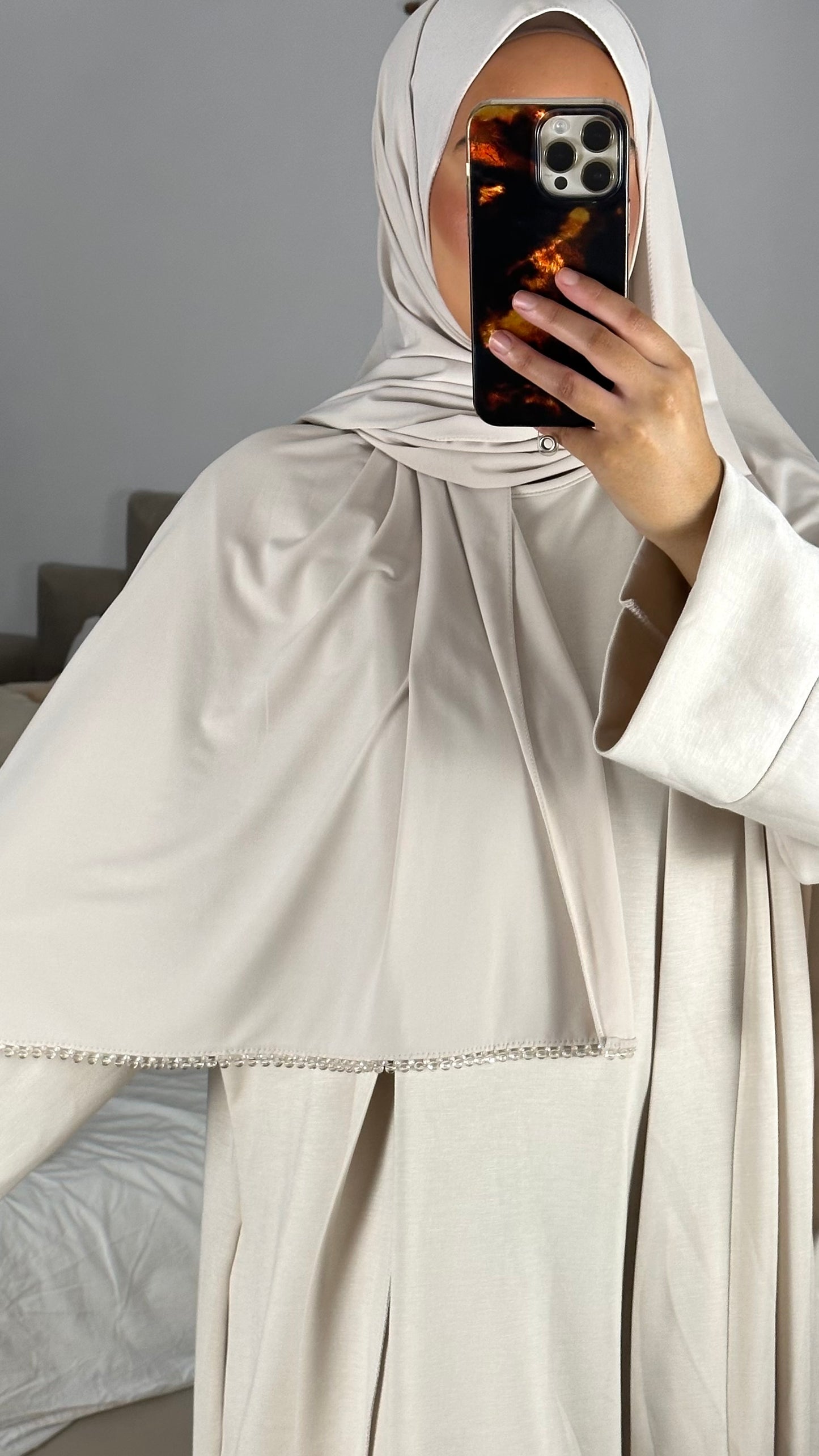 Voile jersey prenium perle