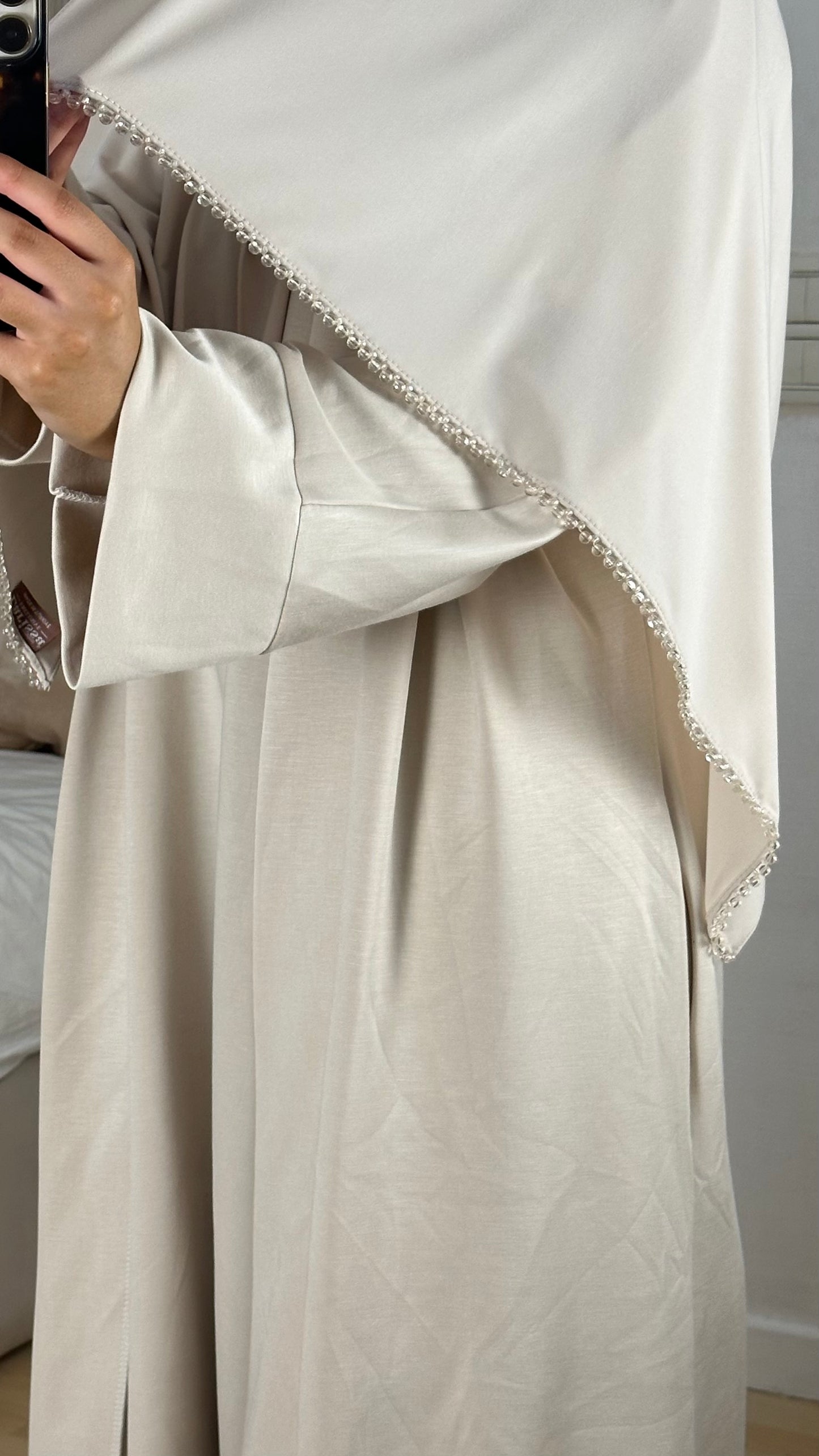 Voile jersey prenium perle