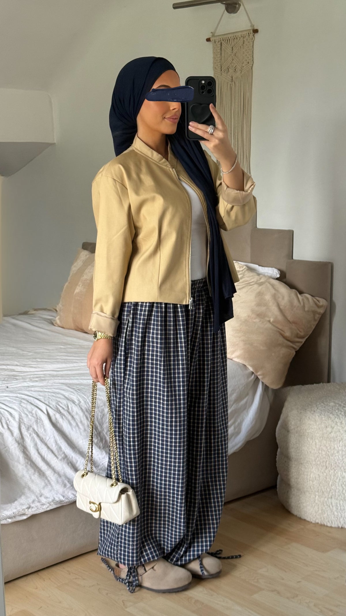 Pantalon ballon carreaux