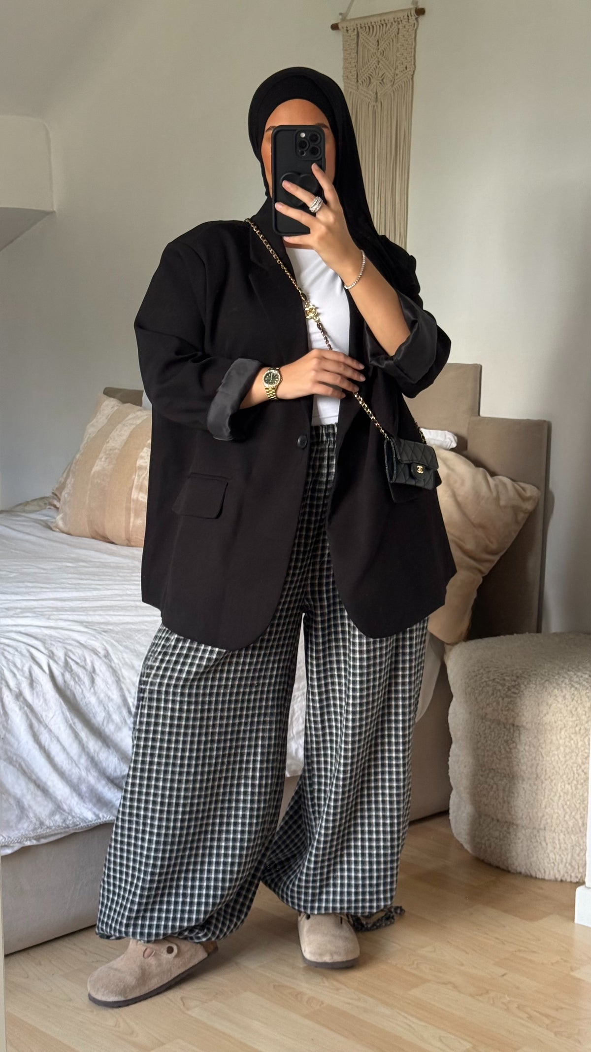 Pantalon ballon carreaux