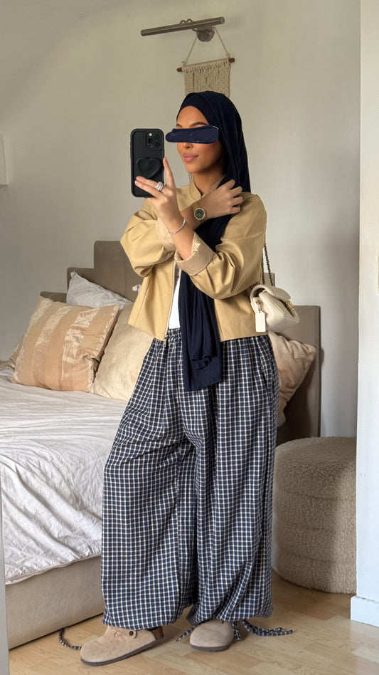 Pantalon ballon carreaux