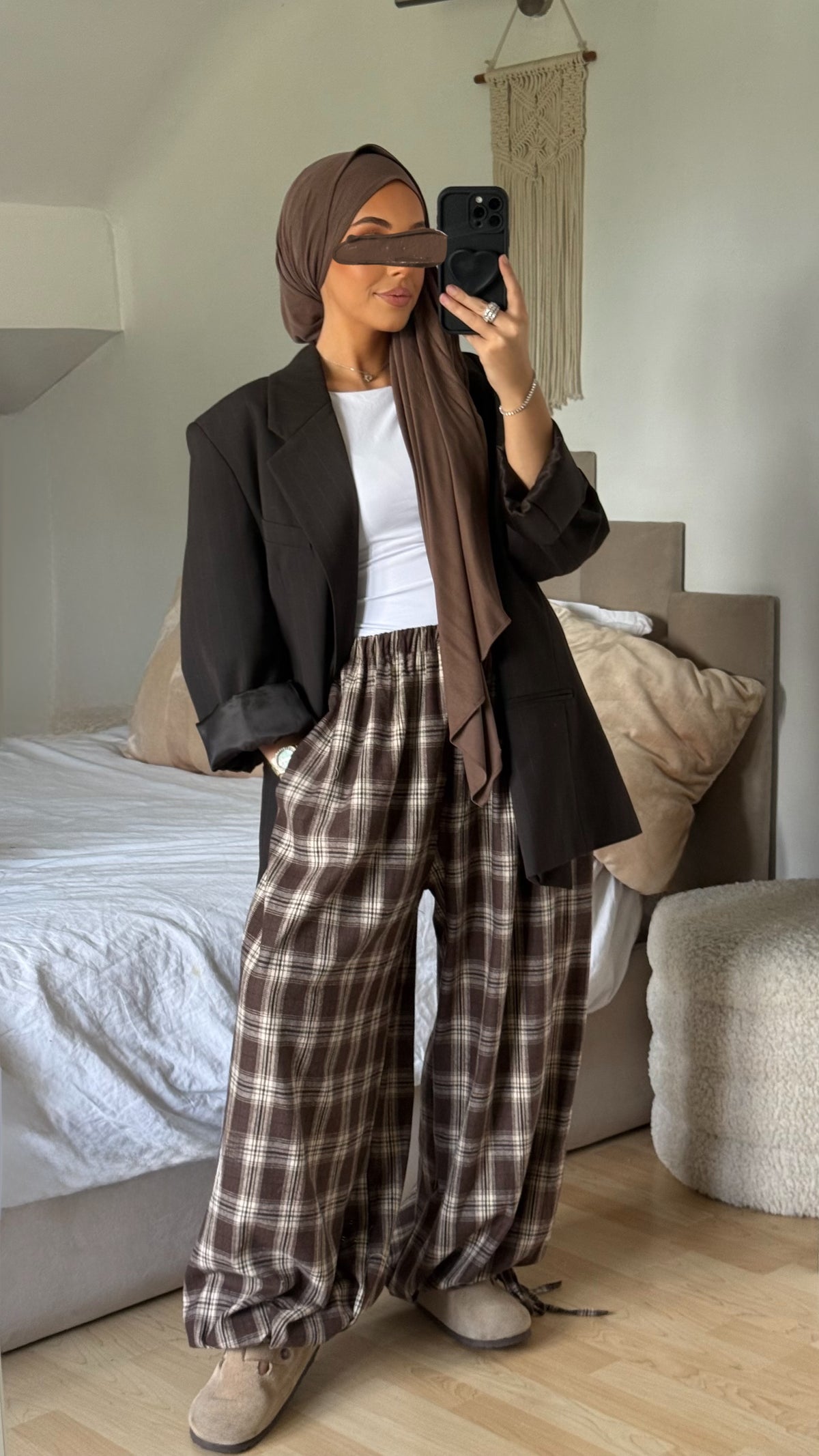 Pantalon ballon carreaux