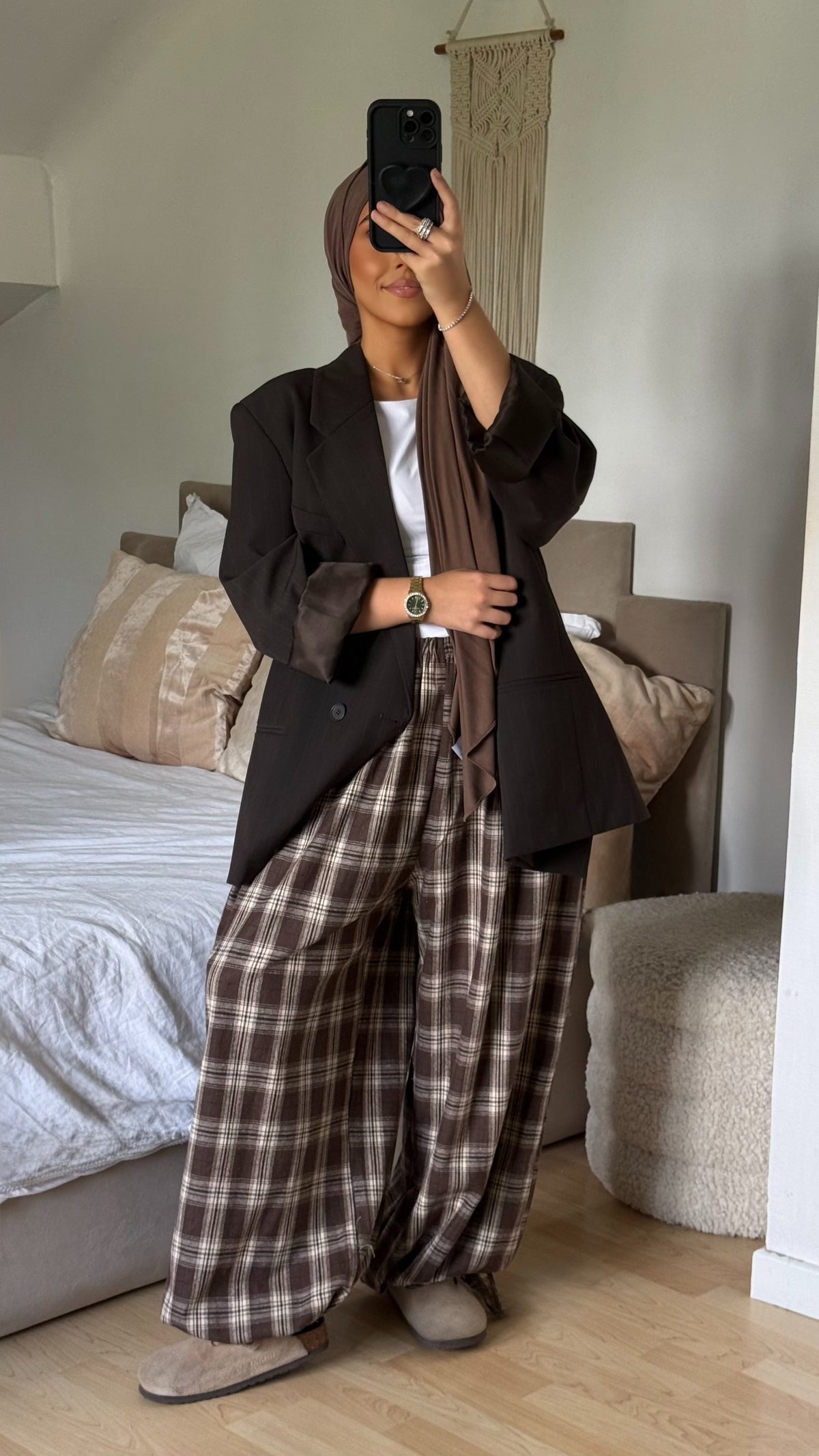 Pantalon ballon carreaux