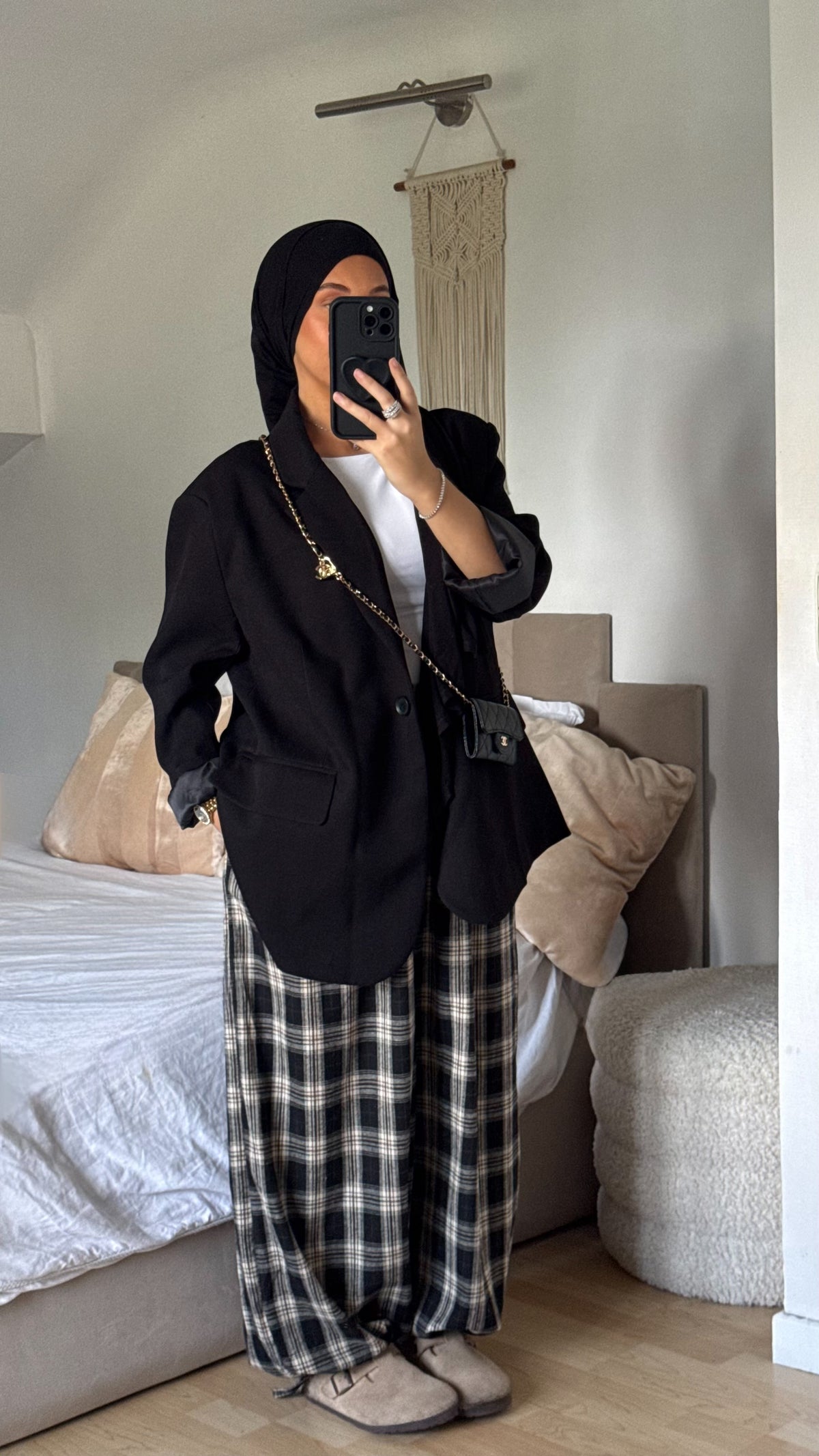 Pantalon ballon carreaux