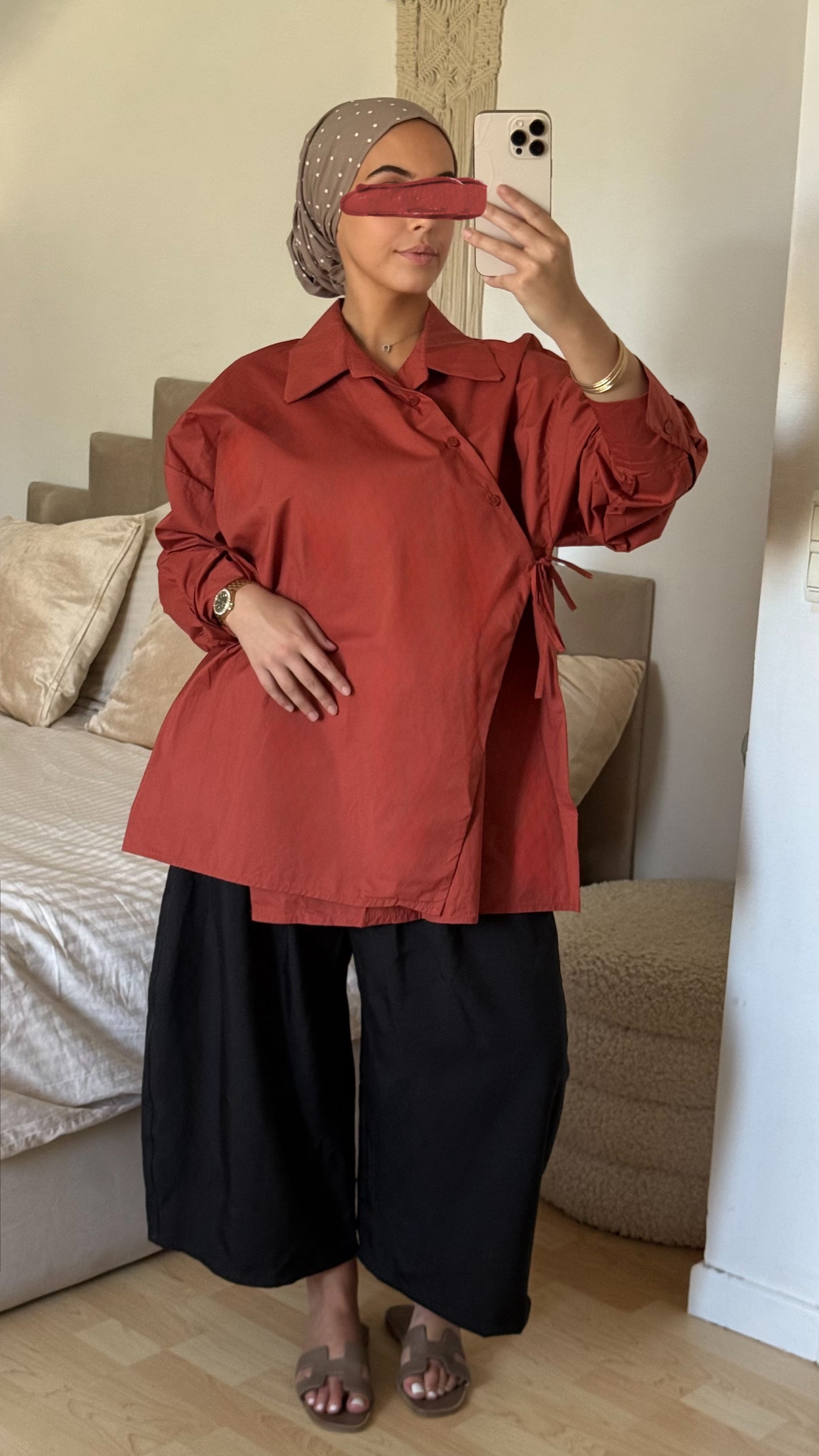 Chemise croisée