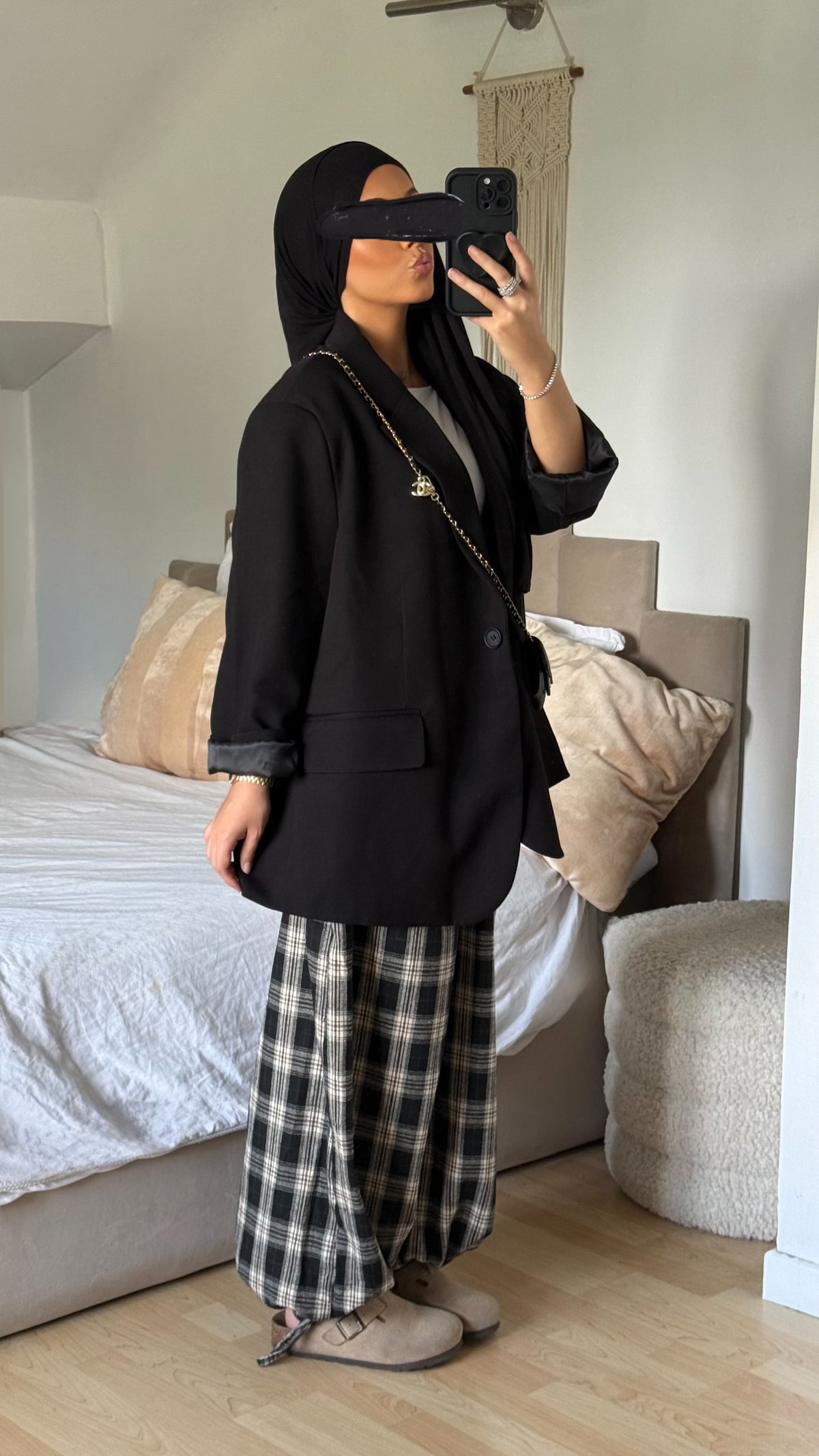 Pantalon ballon carreaux